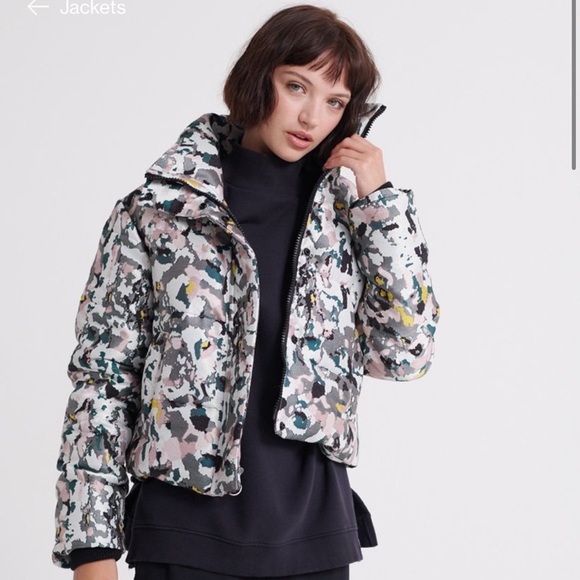 Superdry Jackets & Blazers - Superdry Jaquard Puffer gray camo